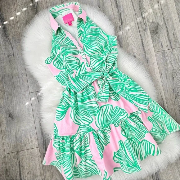 Lilly Pulitzer Trisha Who Let the Fronds Out Shirt Dress - Picture 5 of 9